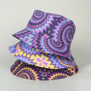 Chapeaux bob pour hommes avec imprimé kaléidoscope coloré pour protection solaire