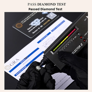 Moissanite ring passing diamond tester test with GRA certificate and high clarity