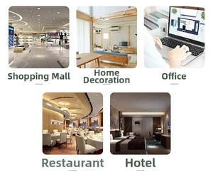 Various indoor applications for artificial greenery in malls, offices, and hotel rooms