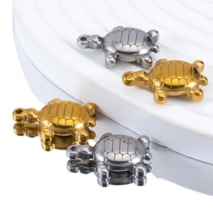 Stainless Steel Sea Turtle Charms For DIY Jewelry Making Pendants Necklace Bracelet Ocean Animal Theme Accessories