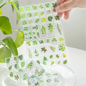 3D acrylic plant leaf stickers for DIY phone cases and craft scrapbooking