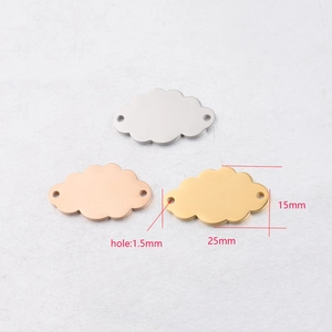 Mirror Polished Cloud Charms 304 Stainless Steel Pendants DIY Jewelry Making Accessory For Bracelet Necklace
