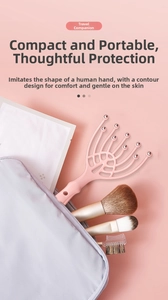 Massaggiatore per testa rosa a nove artigli con sfere rotanti e beauty case