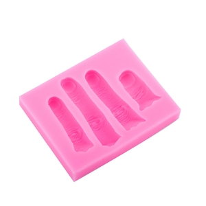 3D finger silicone mold for Halloween baking chocolate fondant and cake decoration