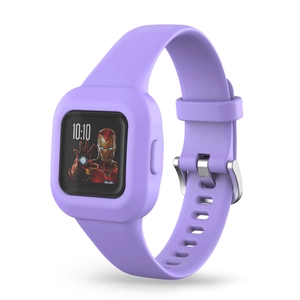 Garmin Vivofit JR3 Ersatzarmband aus lila Silikon mit Iron Man-Motiv für Kinder