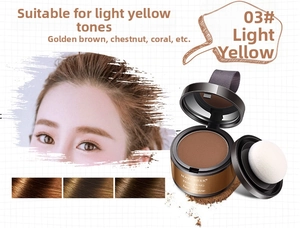 Detail view of Hair Shadow Powder shade 03 with built-in mirror and applicator sponge