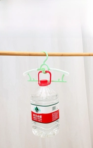 Strong load-bearing plastic children's hanger with adjustable shoulder and bear design