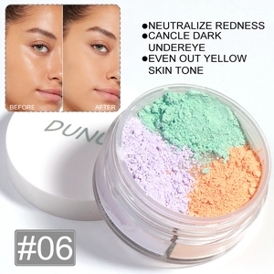 Détails de la poudre fixatrice 3 couleurs #06 pour correction du teint et fini mat