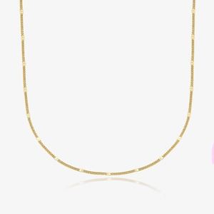 925 Sterling Silver Sequin Jewelry Set 18K Gold Plated Minimalist Starry Sequin Necklace And Bracelet Set For Women Shiny Chain Choker