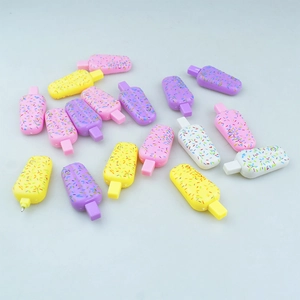 Creative ice cream shaped ballpoint pens in macaron colors for students and office