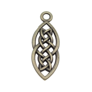 Antique bronze Celtic knot geometric alloy pendant for DIY jewelry making accessories