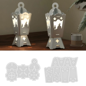 Stampo In Silicone Fai Da Te Per Candeliere Lanterna Medio Orientale Ramadan Eid Stella Luna Motivo Moschea Decorazione Casa Islamica