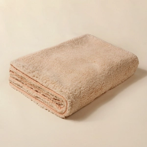 Baby Blanket Double Layer Cotton Muslin And Faux Sherpa Thickened Soft Warm Stroller Cover For Newborns Infants