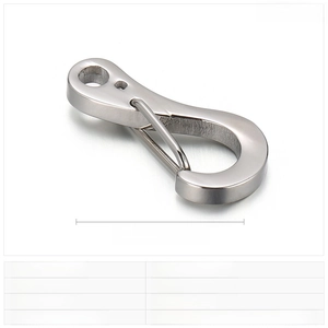 Detailed view of stainless steel lobster clasp dimensions 21x10mm for DIY keychains