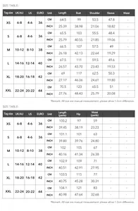 Detailed size chart for women's shirt and wide leg pants 2 piece set with measurements