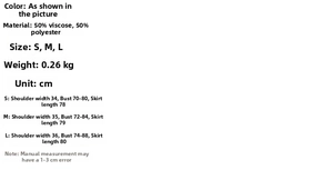 Detailed size chart for the sweet plaid puff sleeve dress showing S, M, L measurements