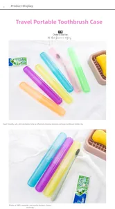 Close-up of portable travel toothbrush case featuring ventilation holes for air circulation