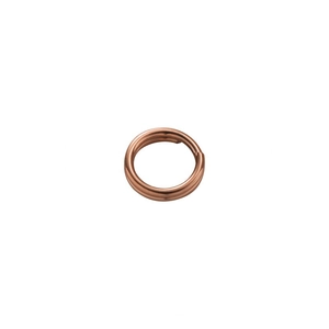 Rose gold stainless steel double loop jump rings for DIY jewelry and keychains