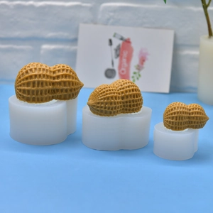 Set di stampi in silicone a forma di arachide con risultati realistici e testurizzati
