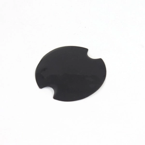 Universal black car door handle cup protectors made of durable soft rubber material
