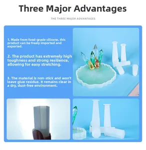 Details of food-grade silicone resin molds for DIY crystal pendulum casting projects