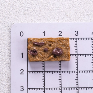 Miniature en résine de biscuit brownie au chocolat et canneberge pour accessoires DIY