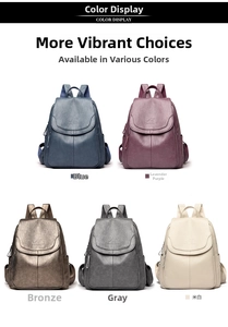 Muestra de color de mochilas con textura de piel de oveja en cinco tonos elegantes