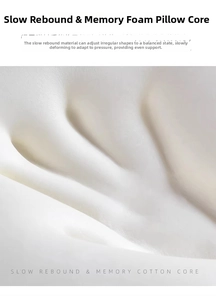 Macro shot of high-density memory foam core with slow rebound pressure mark detail