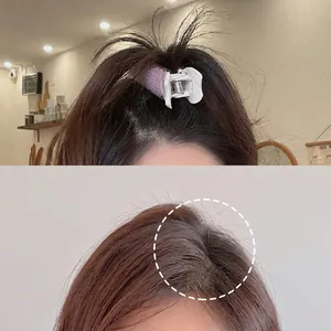 Clip per radici rosa per volume naturale e frangia, strumento arricciacapelli in plastica
