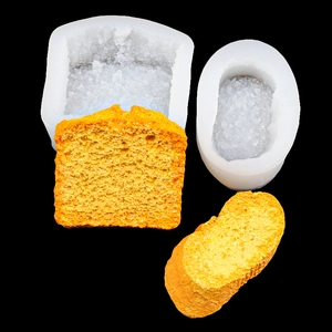 Stampo in silicone per fette di pane fai da te con trama porosa molto realistica