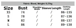 Size chart for lace satin asymmetrical vacation dress showing XS to L measurements