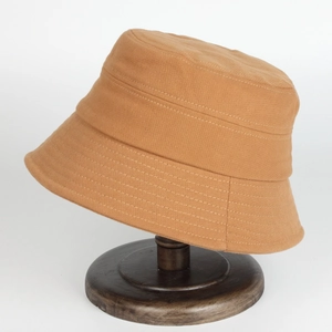 Chapeau Bob Femme Couleur Unie Coton Toile Protection Solaire Décontracté Style Japonais Petit Bord Extérieur Portable Été