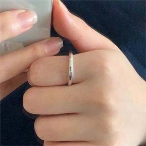 Detailed view of S925 sterling silver ring featuring a delicate Saturn planet engraving