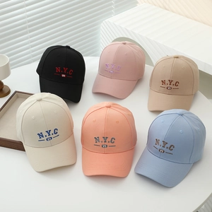 Multi-color N.Y.C 21 cotton baseball caps for kids aged 3-8 in six vibrant stylish colors