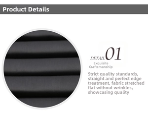 Macro shot of high-density black fabric texture on jewelry display stand holder