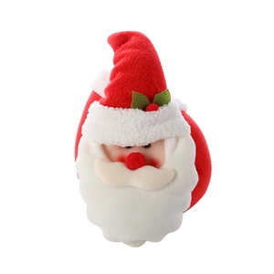 Plush Santa Claus curtain tieback buckle for cozy Christmas indoor window decoration