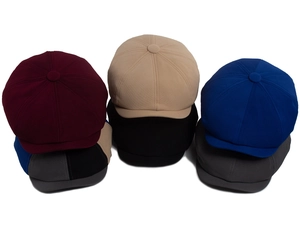 Casquettes gavroches classiques de style britannique en plusieurs couleurs et tissus divers