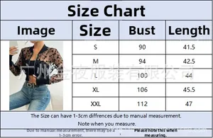 Accurate size chart for sexy butterfly mesh lace jacket with bust and length in cm