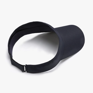 Navy blue breathable quick-dry sun visor hat for men with adjustable strap back