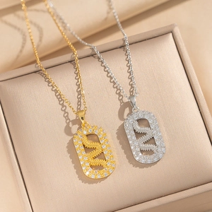 Snake Pendant Necklace Copper Zircon Inlaid Gold Silver Plated Luxury Fashion Jewelry Women Elegant Clavicle Chain