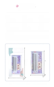 Detailed view of individual fairy and fishtail cluster false eyelashes with size dimensions