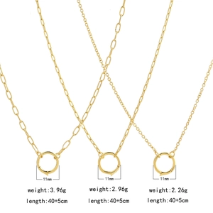 Vintage S925 sterling silver necklaces with 11mm round pendants in three weight options