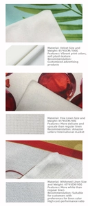 Texture comparison of soft velvet and linen fabric for bohemian style cushion covers