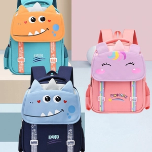 Cute cartoon dinosaur and unicorn ergonomic school backpack for primary school students