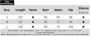 Detailed size chart for the backless evening dress with bust and waist measurements
