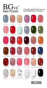 36-color nail polish palette featuring Morandi tones, cat eye, and glitter gel finishes