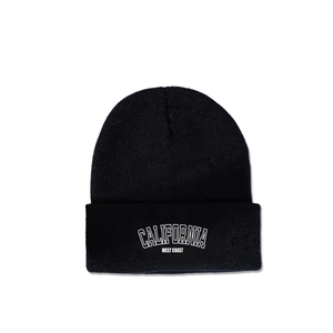 Berretto Beanie Con Stampa California West Coast In Maglia Acrilica Caldo Invernale Con Risvolto Nero Moda Per Uomo E Donna