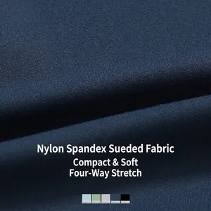 Enges gebürstetes Yoga-Oberteil aus Nylon-Spandex mit 4-Wege-Stretch in fünf Farben