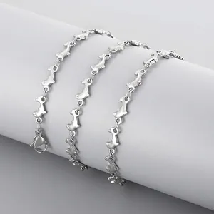 Collier Chaîne Dauphin En Acier Inoxydable Pour Femme Bijoux Minimalistes Ton Argent Accessoires