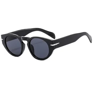 Retro Round Sunglasses PC Frame AC Lens UV400 Protection Fashion Eyewear For Men Women Outdoor Driving
